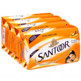  Santoor Sandal & Turmeric Soap 4X125gm